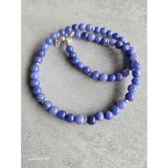 Naszyjnik z kamieni chalcedonu